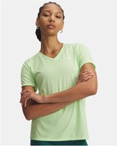 Under Armour UA HG Armour Comp SS-BLU Heren Sportshirt - Midnight Navy - Wit