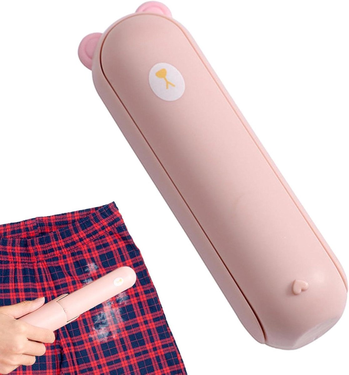 Pluisroller - Lijmroller Verwijderaar - Kleding Reinigen - Herbruikbaar Zonder Lijm - 90 g - Roze