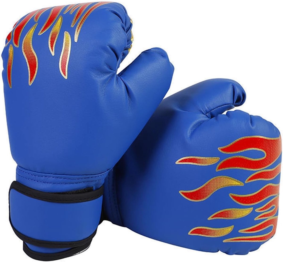 Kinderen Bokshandschoenen, PU Bokshandschoenen, Blauw, 6 oz, Leeftijd 3-12 Jaar | Junior Sparring Handschoenen, Bokstraining, Sportaccessoires voor Kinderen