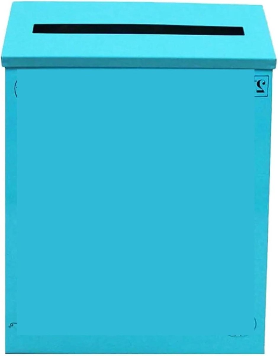 Brievenbus Buiten - Postbak Muur - Post Ontvangen - Waterproof Ontwerp - 23 x 6 x 30 cm - Blauw