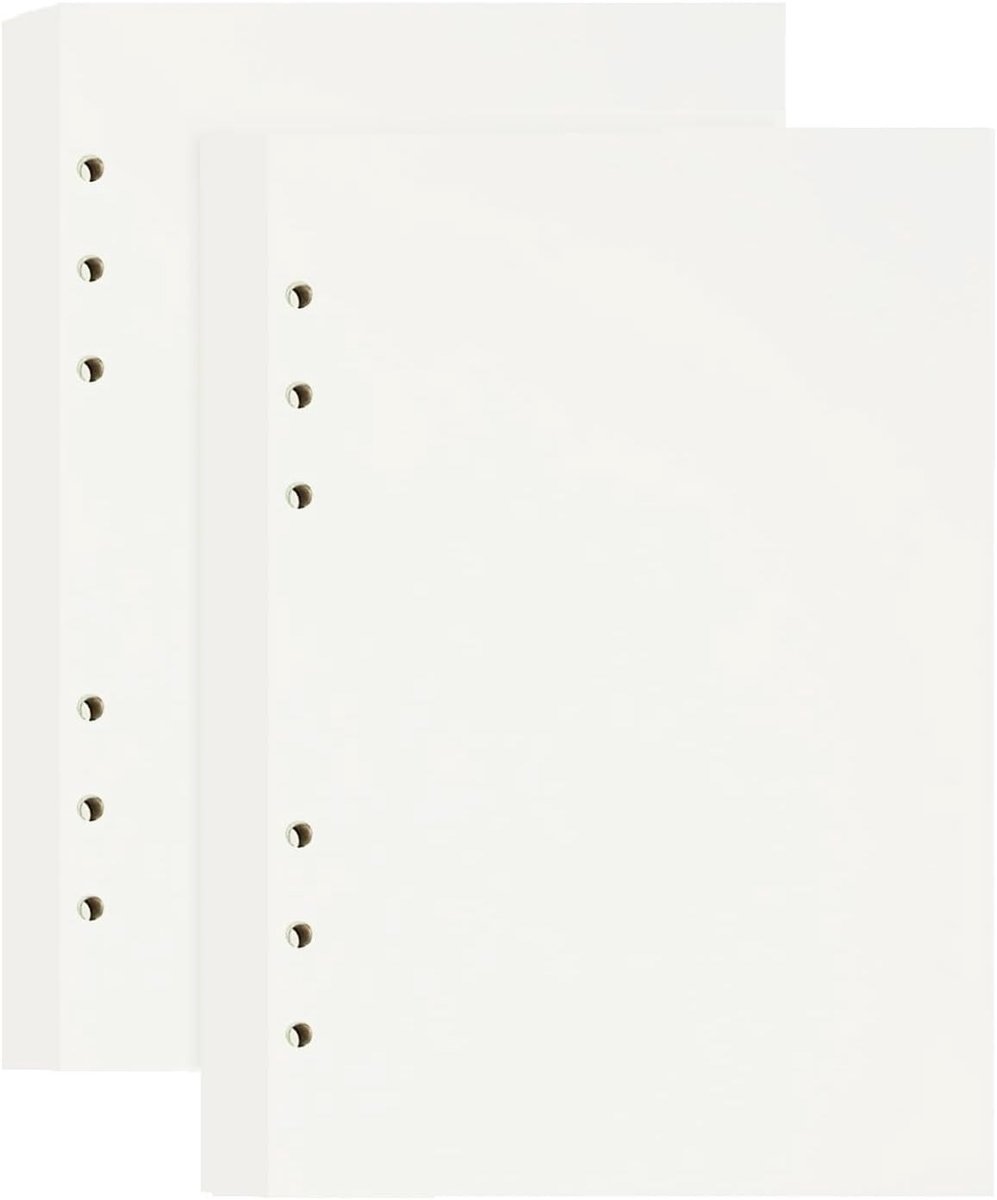 Navulpapier A5 - Losbladig papier - Notities maken - 100GSM dik papier - 192 vellen - Wit