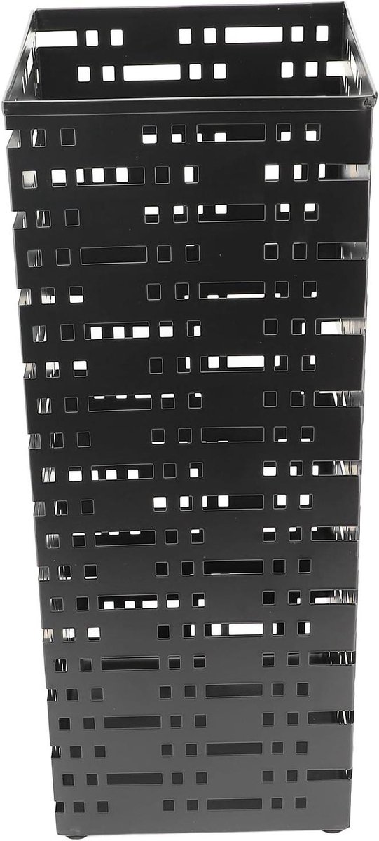 Paraplu Opbergbak - Parapluhouder Standaard - Entree Organiseren - Verwijderbare Lekbak - 42x16.5x16.5 cm - Zwart
