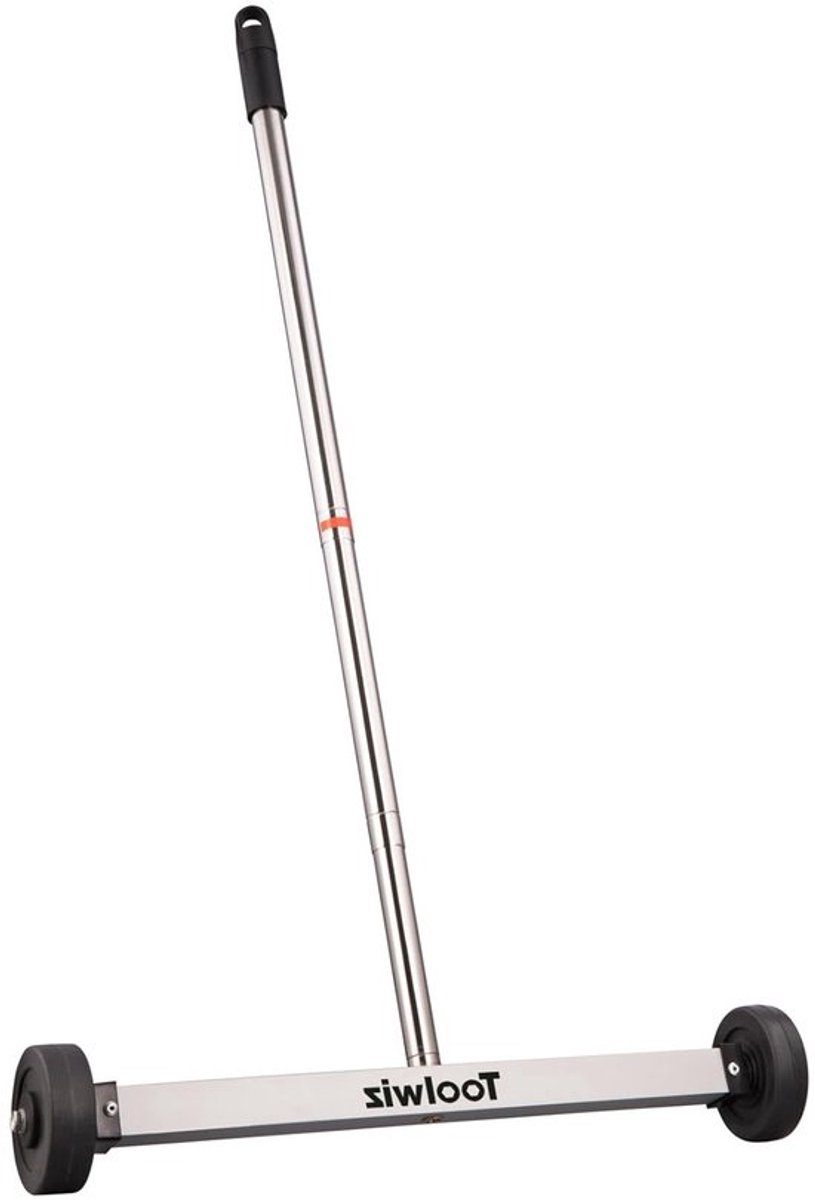 Magnetische Ophaaltool voor Tuin en Bouw - 43.2cm Heavy Duty Magnetische Sweeper met Telescoopstang en Wielen voor het Opruimen van Spijkers en Afval