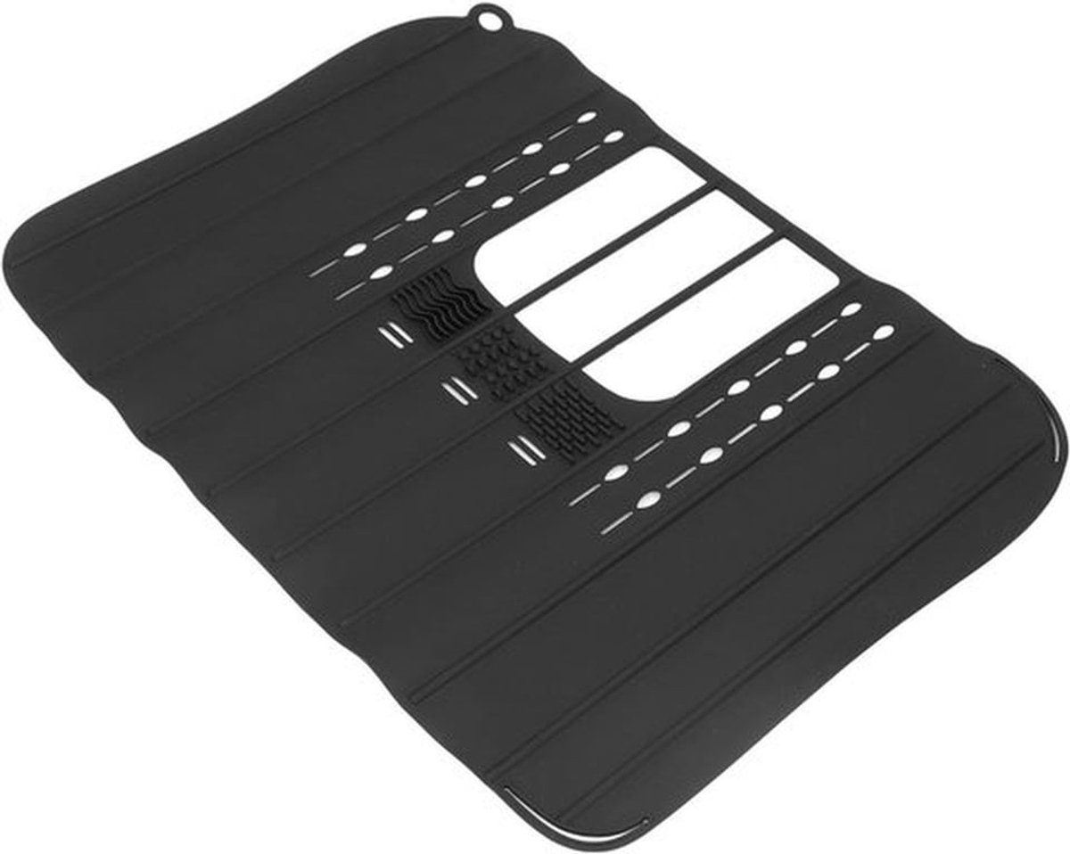 Grote Vouwbare Silicone Make-upmat met Stalen Stangen en Hanghaken, Warmtebestendige Bescherming voor Badkamer en Reizen