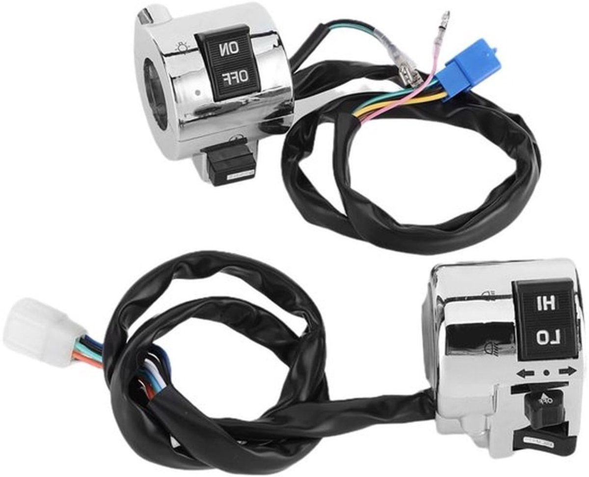 Universele 25mm Handvat Schakelaar Assemblage voor Motorfiets - Controleknop voor Richtingaanwijzers, Verlichting en Claxon