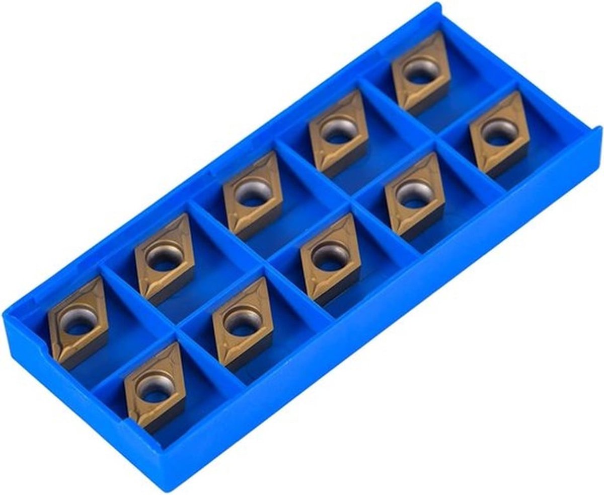 10 stuks CNC carbide insert snijders voor frezen, draaibank gereedschap en accessoires met opbergdoos