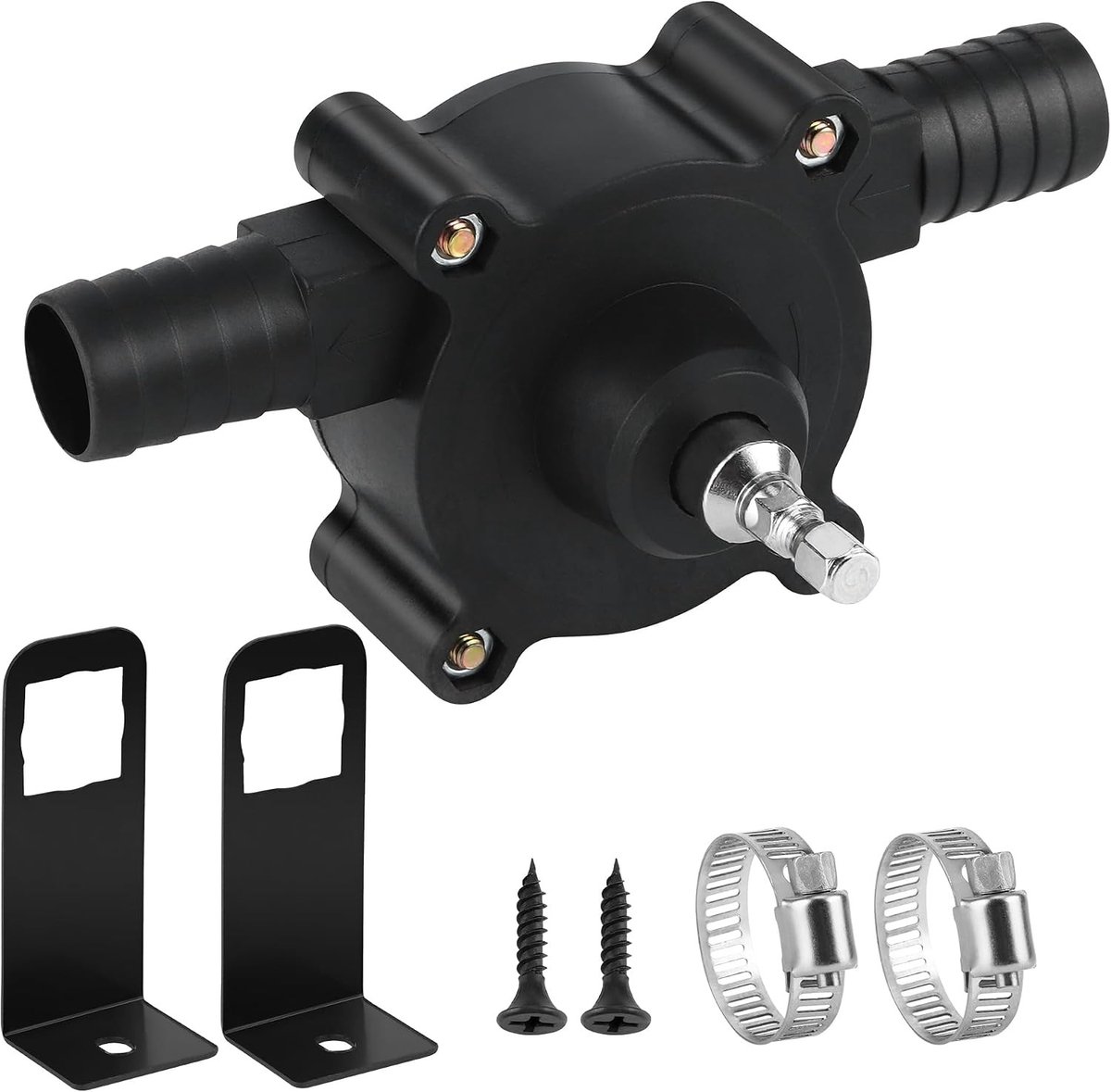 Draagbare Mini Elektrische Pomp met Handbediening, Zelfaanzuigend en Snelle Pomp Snelheid voor Diesel, Olie, Vloeistoffen en Water, Ideaal voor Tuin en Zwembad Gebruik