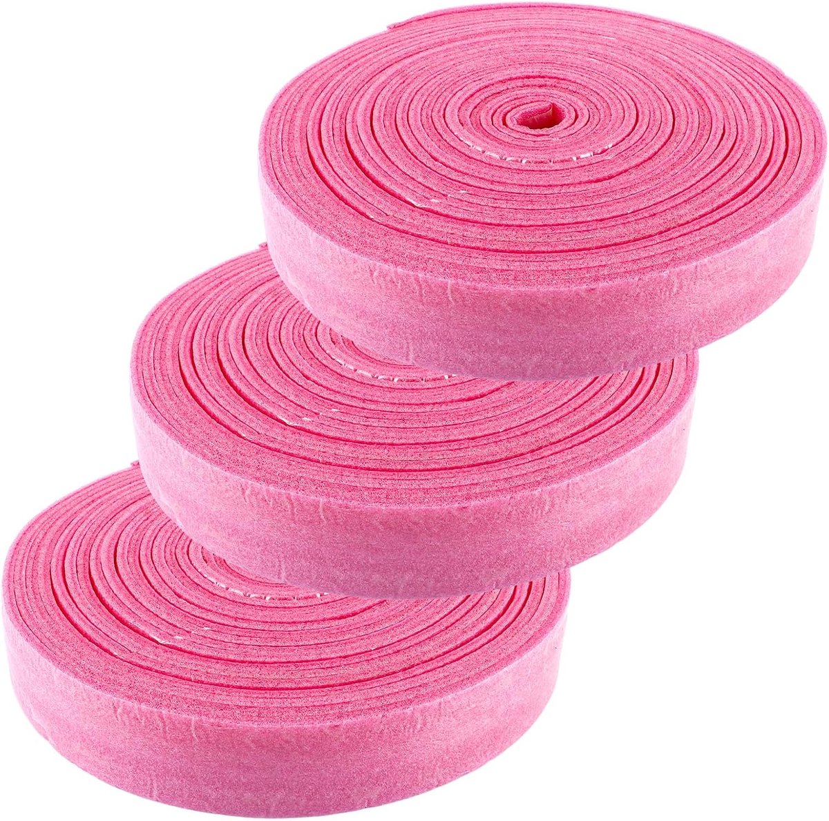 3 Stuks Randisolatie Vloerverwarming, Epe Randstrook, Roze Strip 5 cm Breed 5 mm Dik, 10 m Rol met Zelfklevende Rug - ShopVlot