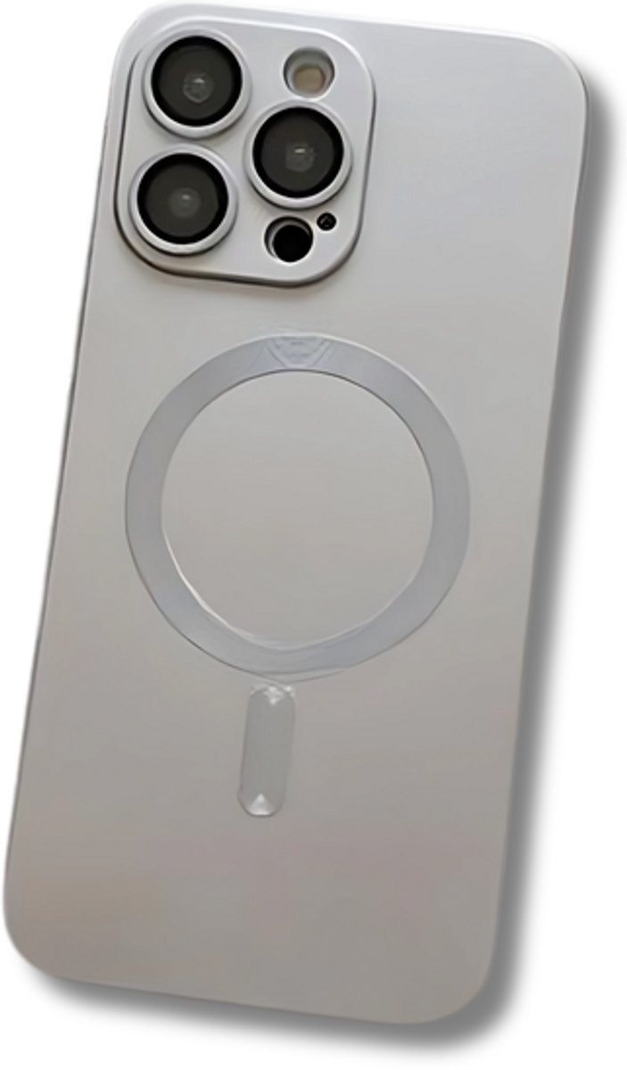 GREEN ON Lens Shield Magsafe TPU Case For IPhone 11 - Wit Zilver / White Silver