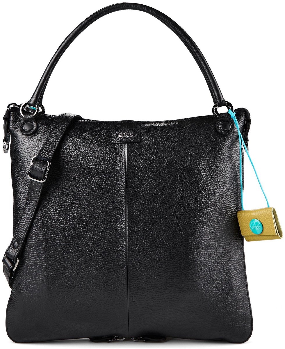 Gabs G14 Schoudertas Leder 35 cm met uitbreidingsplooi - Dames - nero