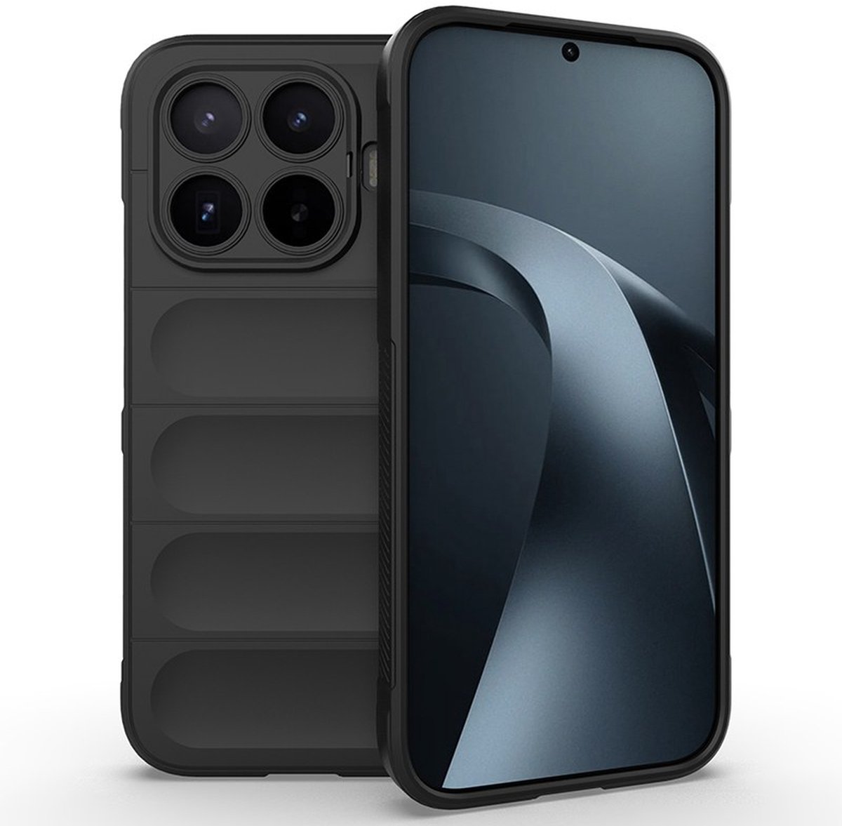 MobyDefend Hoesje - Geschikt voor Xiaomi 17T - TPU Gripcase - Zwart