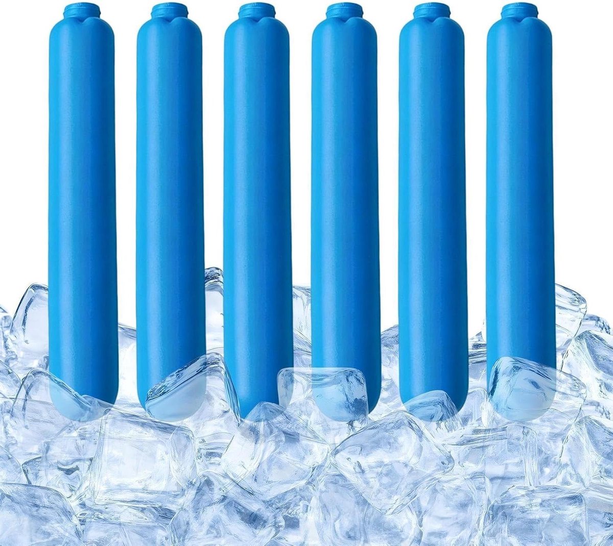 IJssticks - Koelstaven Invriesbare sticks - Dranken koel houden - Herbruikbaar en draagbaar - 15 cm - Blauw