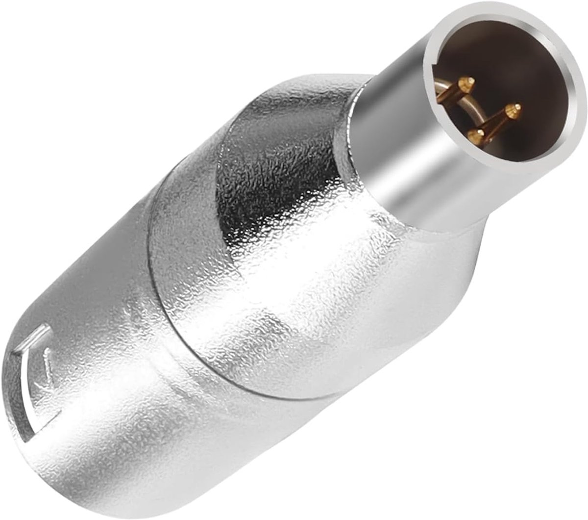 SnelShoppen - 3 Pin XLR naar Mini XLR Hoofdmicrofoon Adapter - Symmetrische Audioverbinding Convertor voor Camera en Geluidsapparatuur