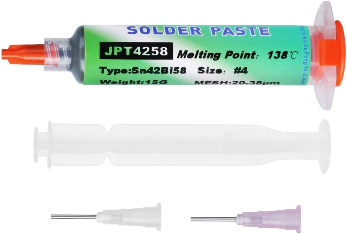 Solderpasta 15g - Loodvrij - Lage temperatuur 138℃ - Ideaal voor BGA SMT SMD solderen - ShopVlot