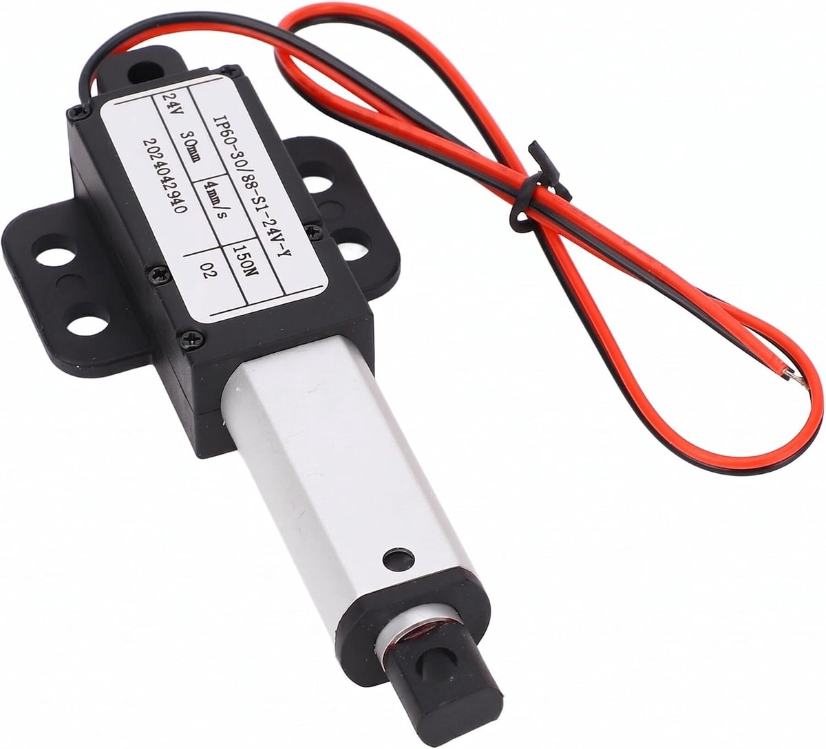 SnelShoppen - DC24V Elektrische Mini Actuator Met Vleugel, 30 Mm Slag, Lineaire Beweging Actuator Voor Robot Stofzuigers, Compact En Lichtgewicht