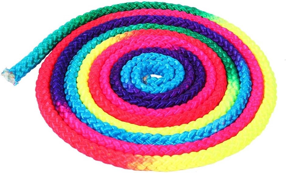 SnelShoppen - Rope Gymnastiek Touw, 19x11x3 cm, Kleurrijk Ritmisch Gymnastiek Touw, Professionele Kwaliteit, Lichtgewicht en Draagbaar