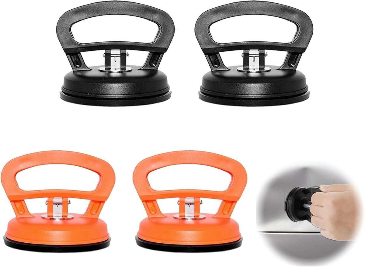 DALAETUS 4 stuks zuignapset, autodeuk-zuignap, heavy duty deuktrekker voor autocarrosserie, scherm, autodeukreparatie - ShopVlot
