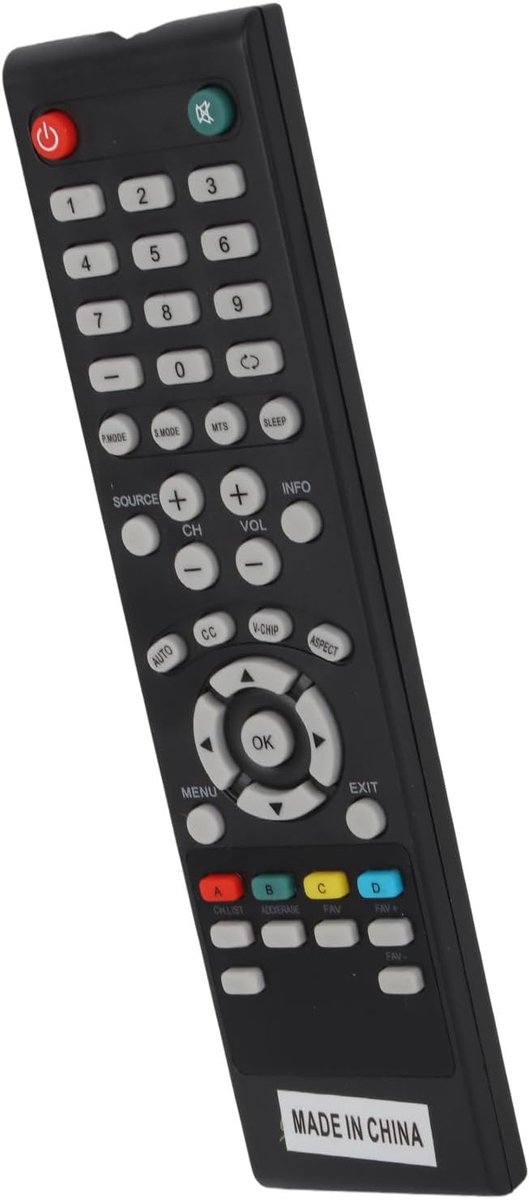 SnelShoppen - Universele Afstandsbediening voor SEIKI TV, Compatibel, ABS Materiaal, Meer dan 8 Meter Bereik, Vervangingsremote voor SEIKI Televisie