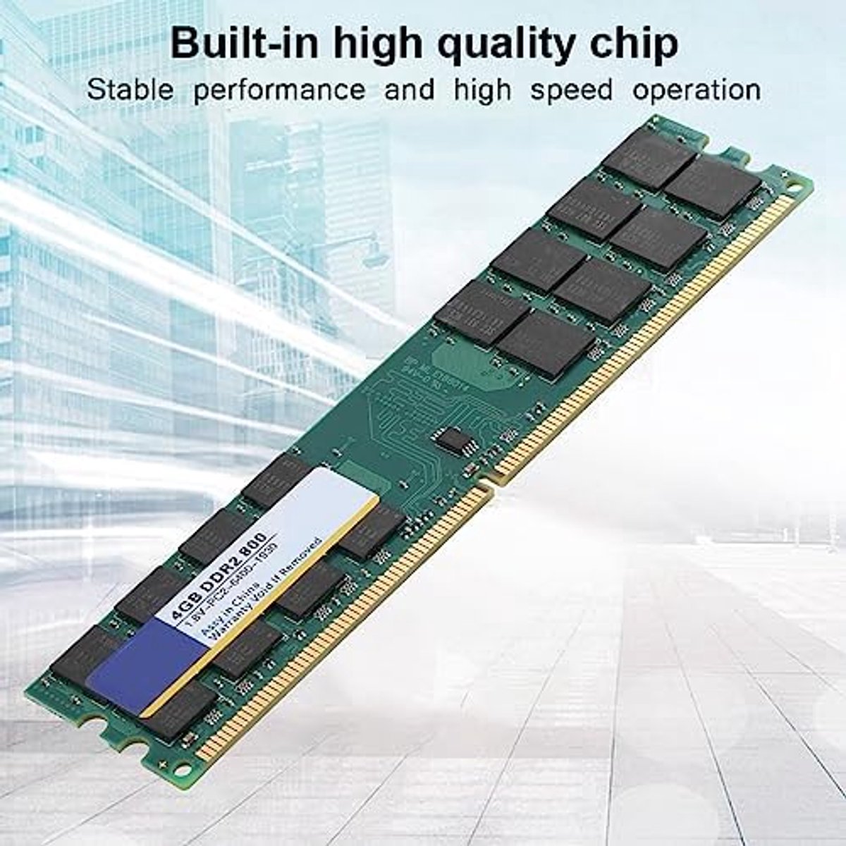 SnelShoppen - DDR2 4GB 800MHz PC2-6400 Geheugenmodule voor Desktop Computer, 240 Pin, Duurzaam en Compact, Geschikt voor Speciaal Geheugen, 1.8V