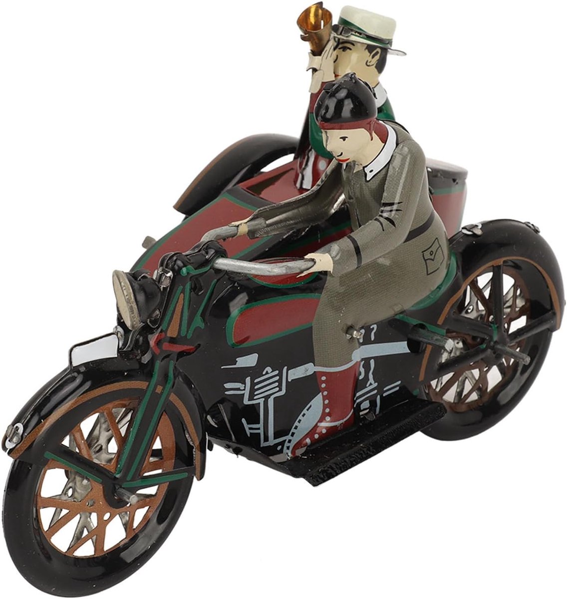 SnelShoppen - Vintage Collectible Blikken Speelgoed 3-Wielige Motorfiets Wind-Up Speelgoed Gepersonaliseerde Decoraties voor Jongens en Meisjes