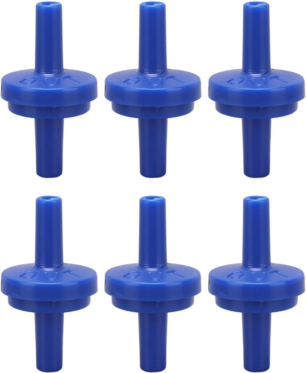 SnelShoppen - 10 Stuks Checkkleppen 1-Weg PP Kunststof Slang Waterstop Diafragma Barb 5mm C voor Aquarium, Voedsel en Dranken, Professionele Accessoir
