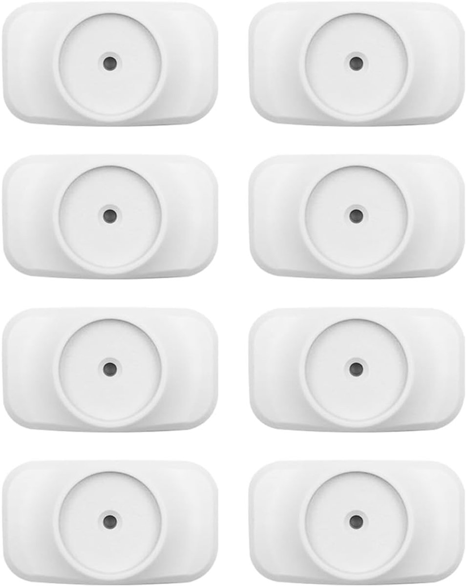 SnelShoppen - 8 Pack Wandbeschermer Traphekje Bescherming voor Veiligheidhekje Trap - Hoogwaardige ABS Kunststof en Rubber - Muurbeschermer voor Huisd