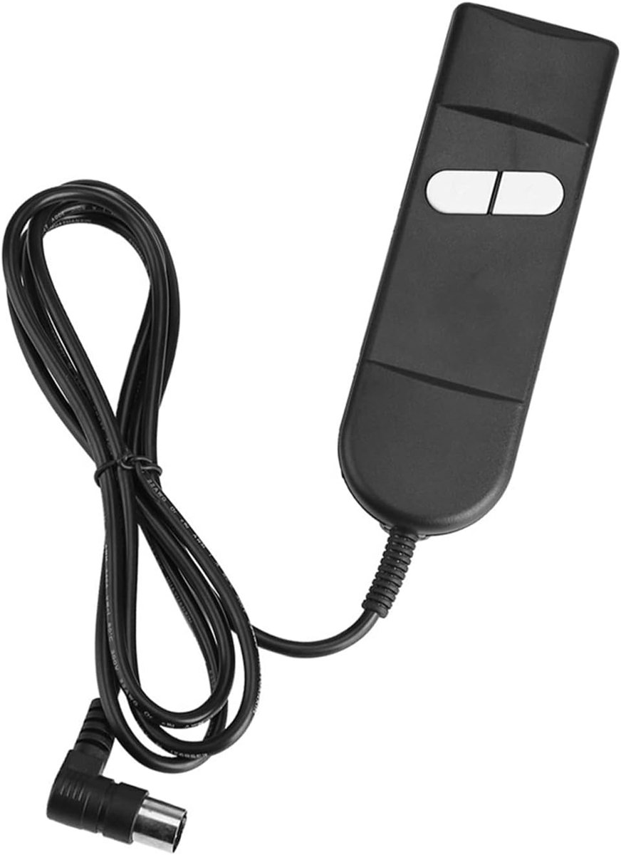 SnelShoppen - Elektrische Relaxfauteuil Handbediening 5-pins Lifterstoelen 2 Knoppen Rond Zwart Controller voor Meerdere Toepassingen [Ouderen en Mens
