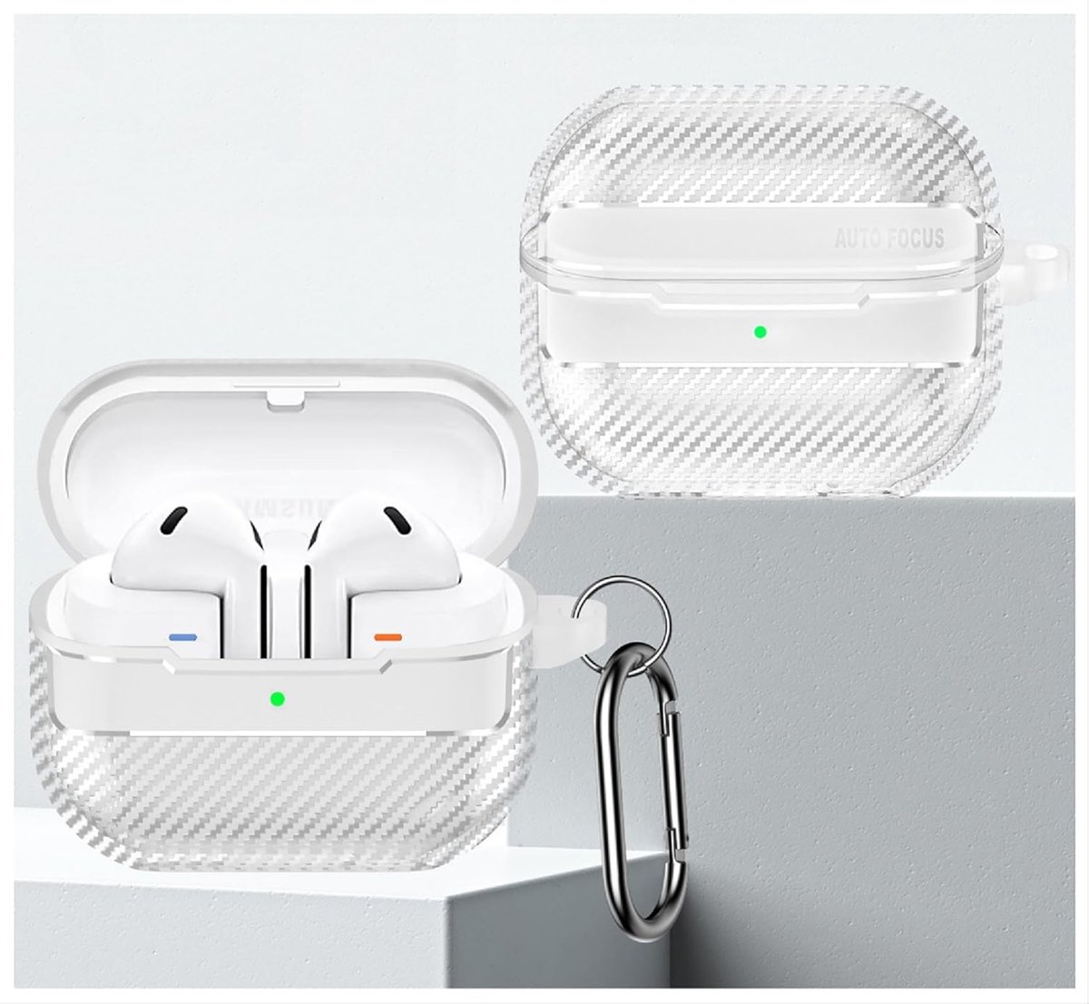 SnelShoppen - Ultra Dunne TPU Hoes voor Samsung Galaxy Buds 3/3 Pro - Transparant, Antivallen, Vingerafdrukbestendig, Slank Ontwerp, Bescherming voor