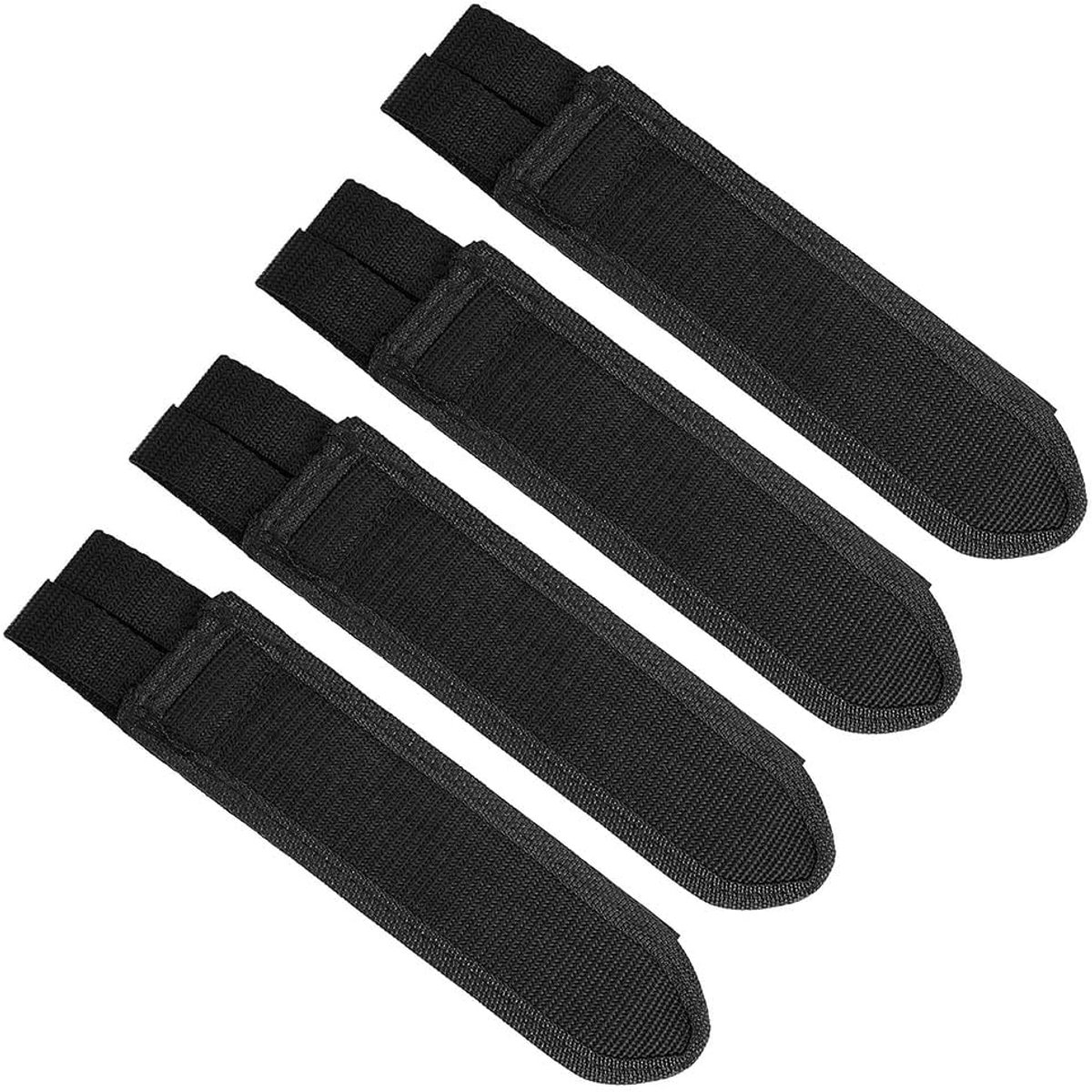 SnelShoppen - 4 Stuks Fiets Pedalen Strap Universele Fiets Voetbanden Verstelbaar Antislip Dubbel Zelfklevend Fiets Voetbanden Accessoire
