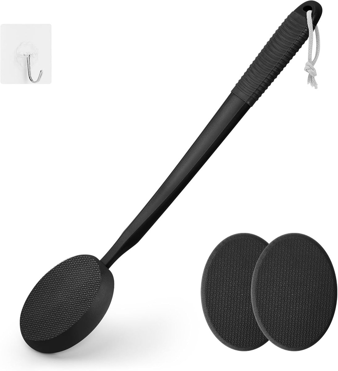 SnelShoppen - Lotion Applicator voor Rug, Voeten en Benen - Lange 19 Inch Handgreep - Zelfbruinende Crème en Zonnebrand - Geschikt voor Oudere Mannen