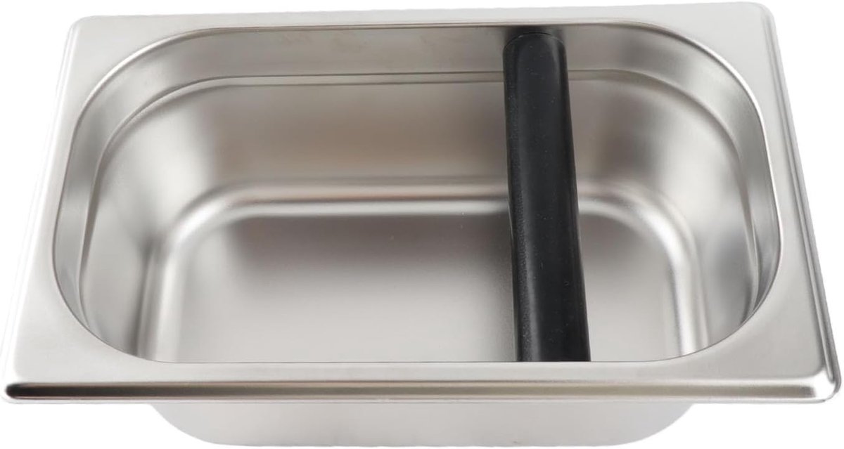 SnelShoppen - Grote Roestvrijstalen Koffiedik Container - Afvalbak voor Koffiedik - Ideaal voor Keuken en Huis - Handig en Ruime Capaciteit - Snail Bo