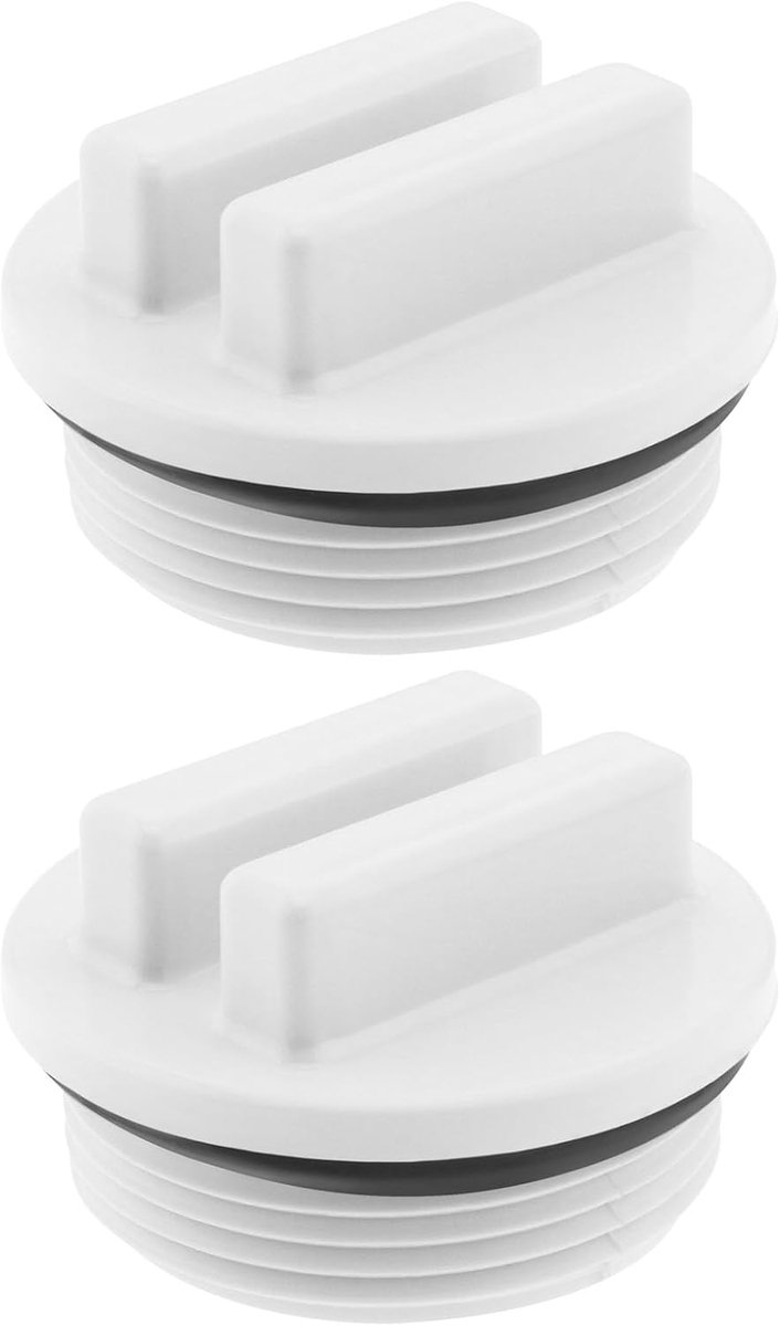 Poolfilter Afvoerplug 1.5 inch - Kunststof - O-Ring voor lekdichting - Bescherming tegen vorst - ShopVlot