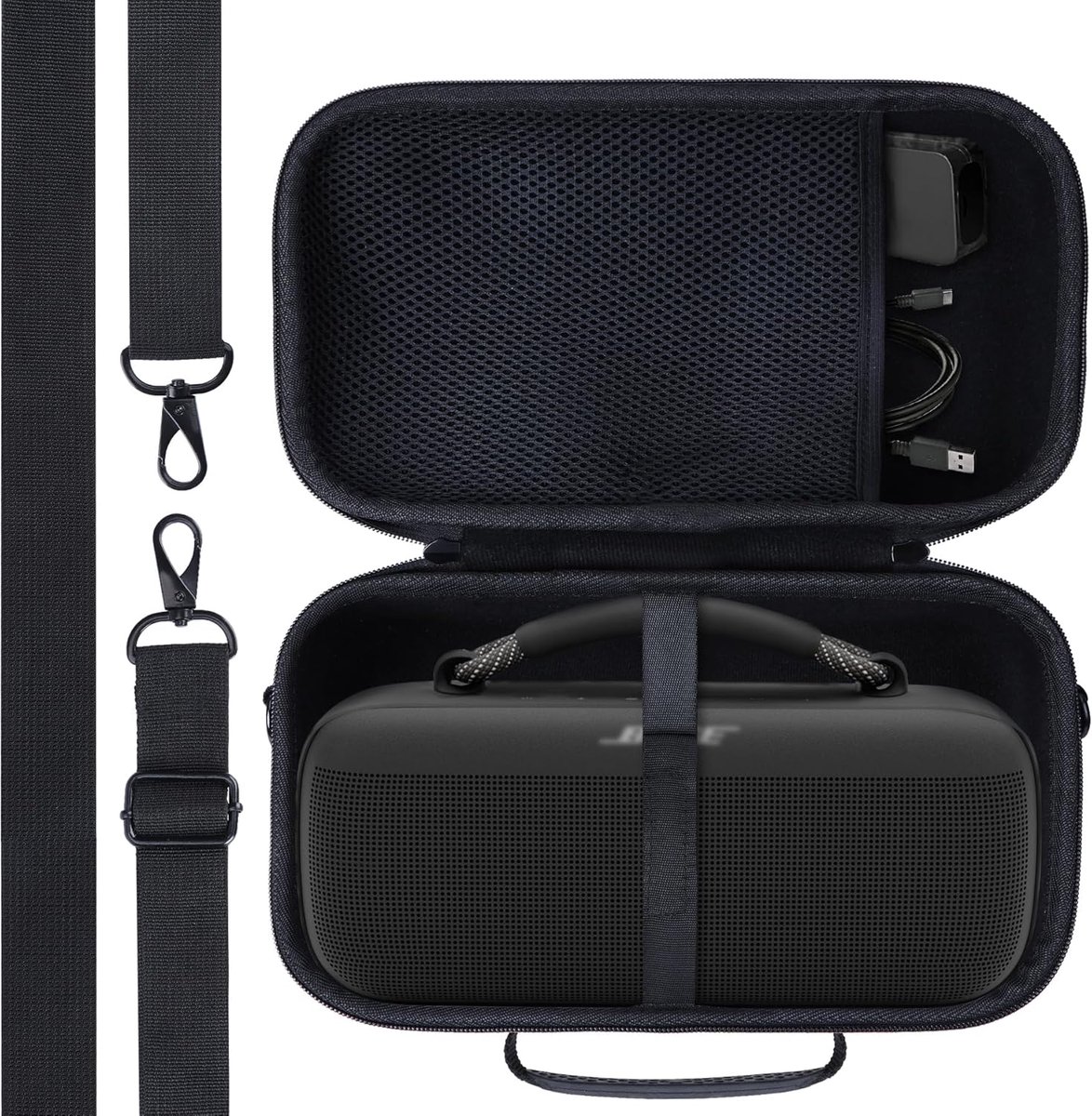 Lebakort Hard Case Compatible with Bose SoundLink Max Portable Speaker, Black Cover - ShopVlot