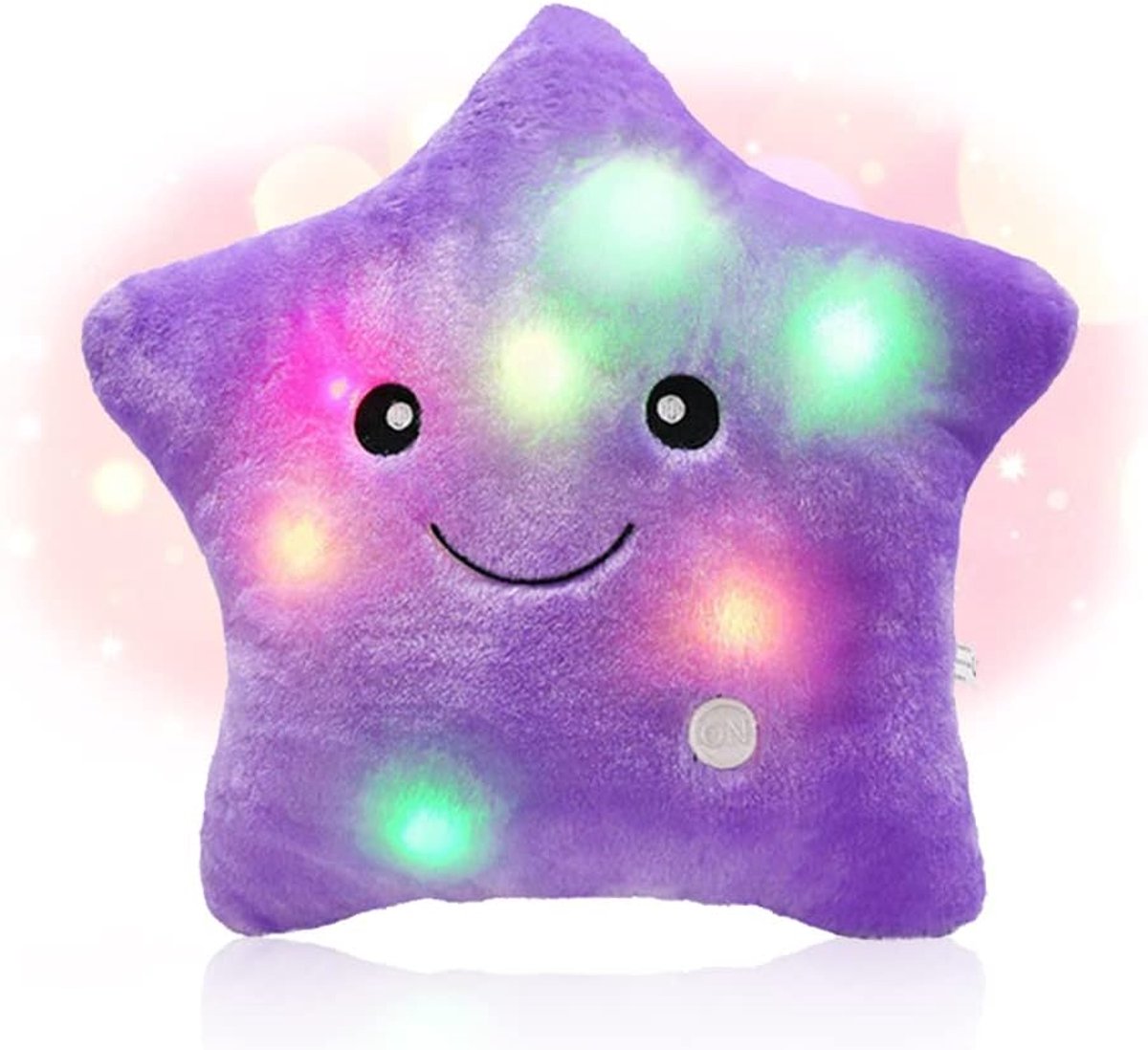 SnelShoppen - LED Kussen Ster Kussen Pluche Kussen Nachtlampje Decoratief Ster Kussen voor Verjaardag Kerst Feest