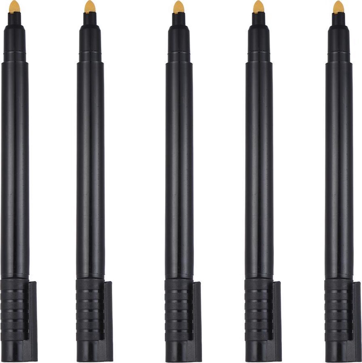 *** 5x Vals geld pen - 5 Stuks Valsgeld detectiepen - Valsgeld stift - Geldstift - Nepgeld stift –Nepgeld detectie pen - Valuta stift - van Heble® ***