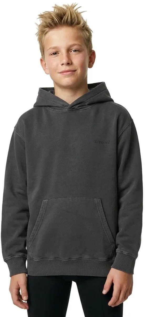 Element Lowcase Pigment Hoodie 14 Years Jongen Zwart