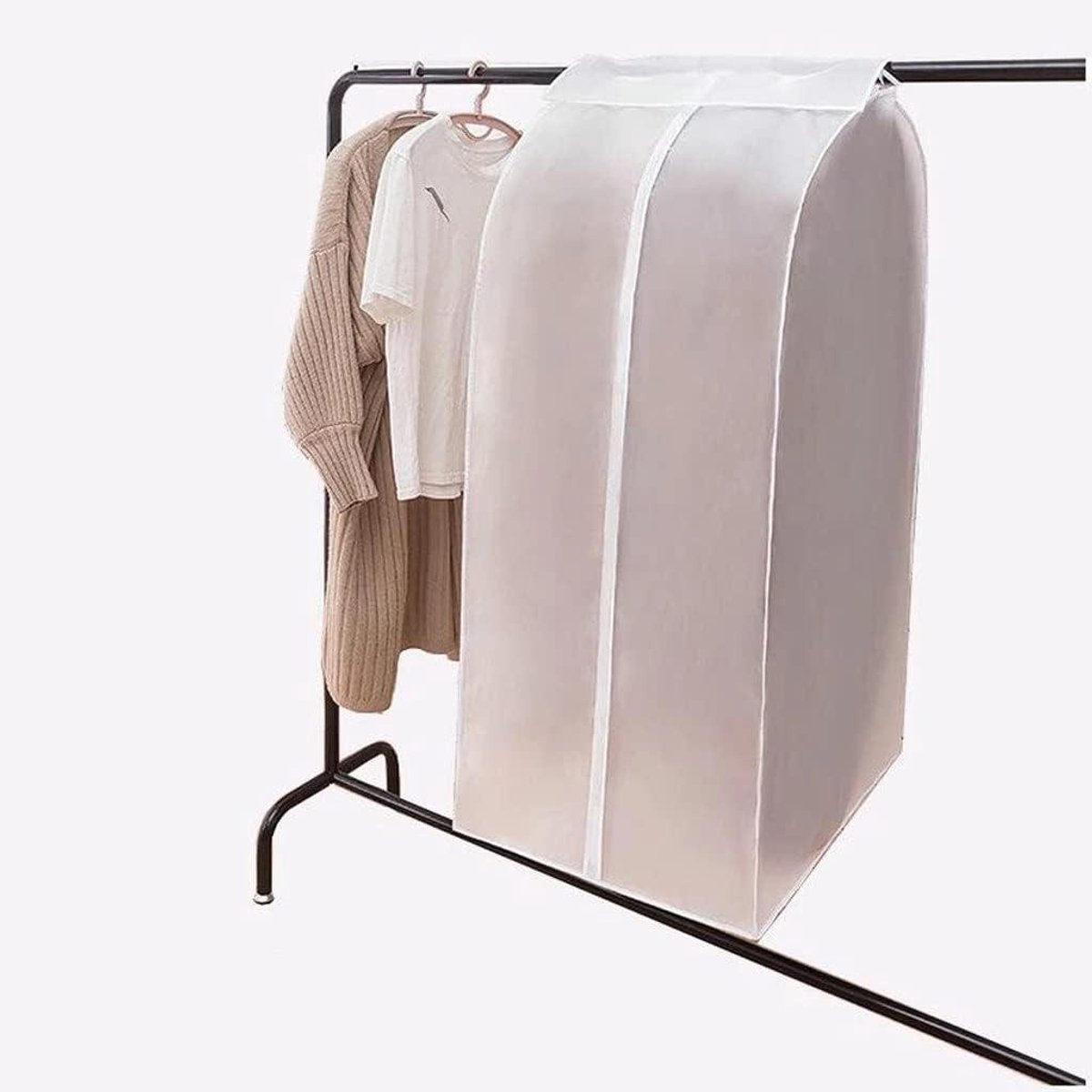 Kleding Stofkap - Kledinghoes Pakbeschermer - Kleding Opbergen - Verdikkingsmateriaal Ademend - 60x50x110cm - Helder