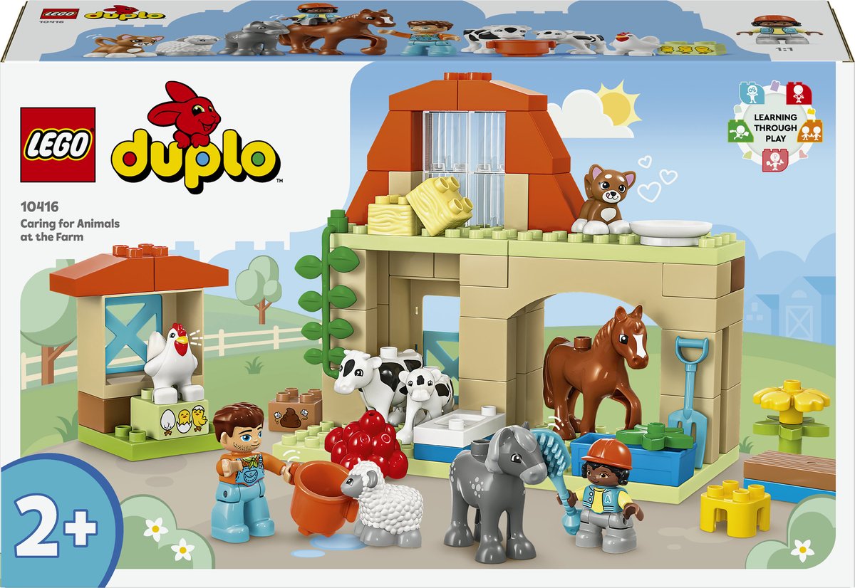 Bol.com LEGO DUPLO Dieren verzorgen op de boerderij - 10416 aanbieding