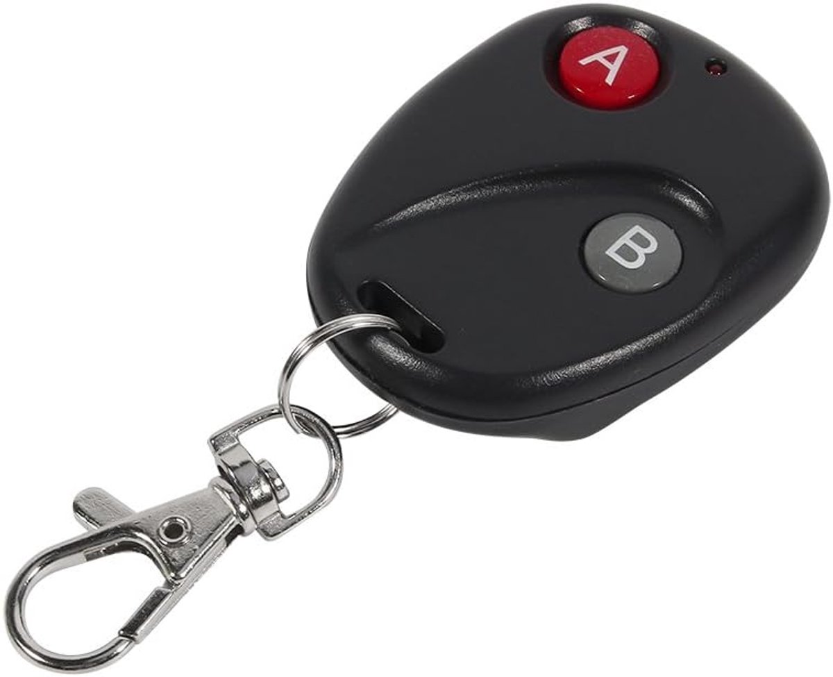 SnelShoppen - Draadloze 433MHz Afstandsbediening voor Garagepoort en Deur - Zwarte Kunststof Sleutel met Eenvoudige Programmering en Vervangbare Batte