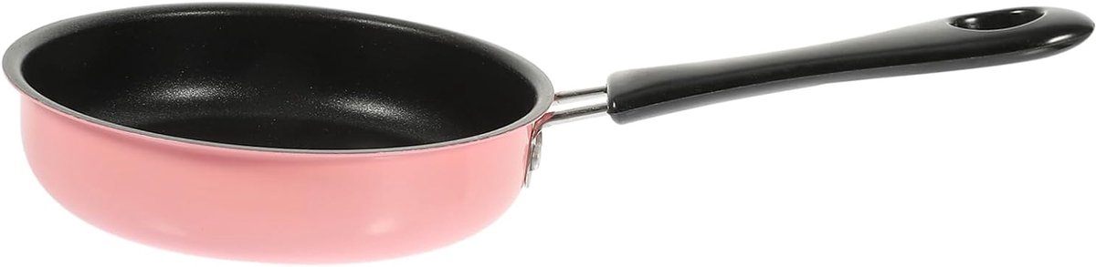 Mini Koekenpan - Omeletpan Wokpan - Eieren Bakken - Non-stick Coating - N.v.t. - Roze