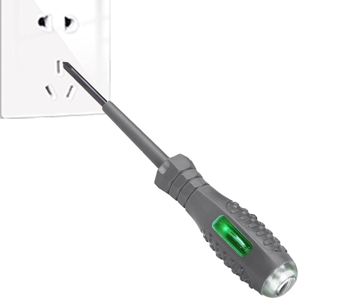 Elektrische testpen - Spanningsmeter schroevendraaier - Elektriciteit testen - 2-in-1 functie - 14 cm - Kruis