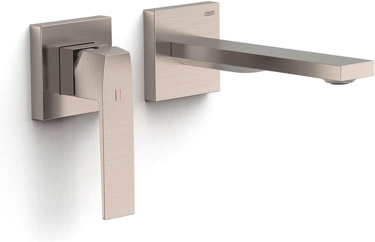 Wastafelkraan Onderdeel - Kraan Plaat - Badkamer Renoveren - Alleen Zichtbaar Deel - 180 mm Uitloop - Staal