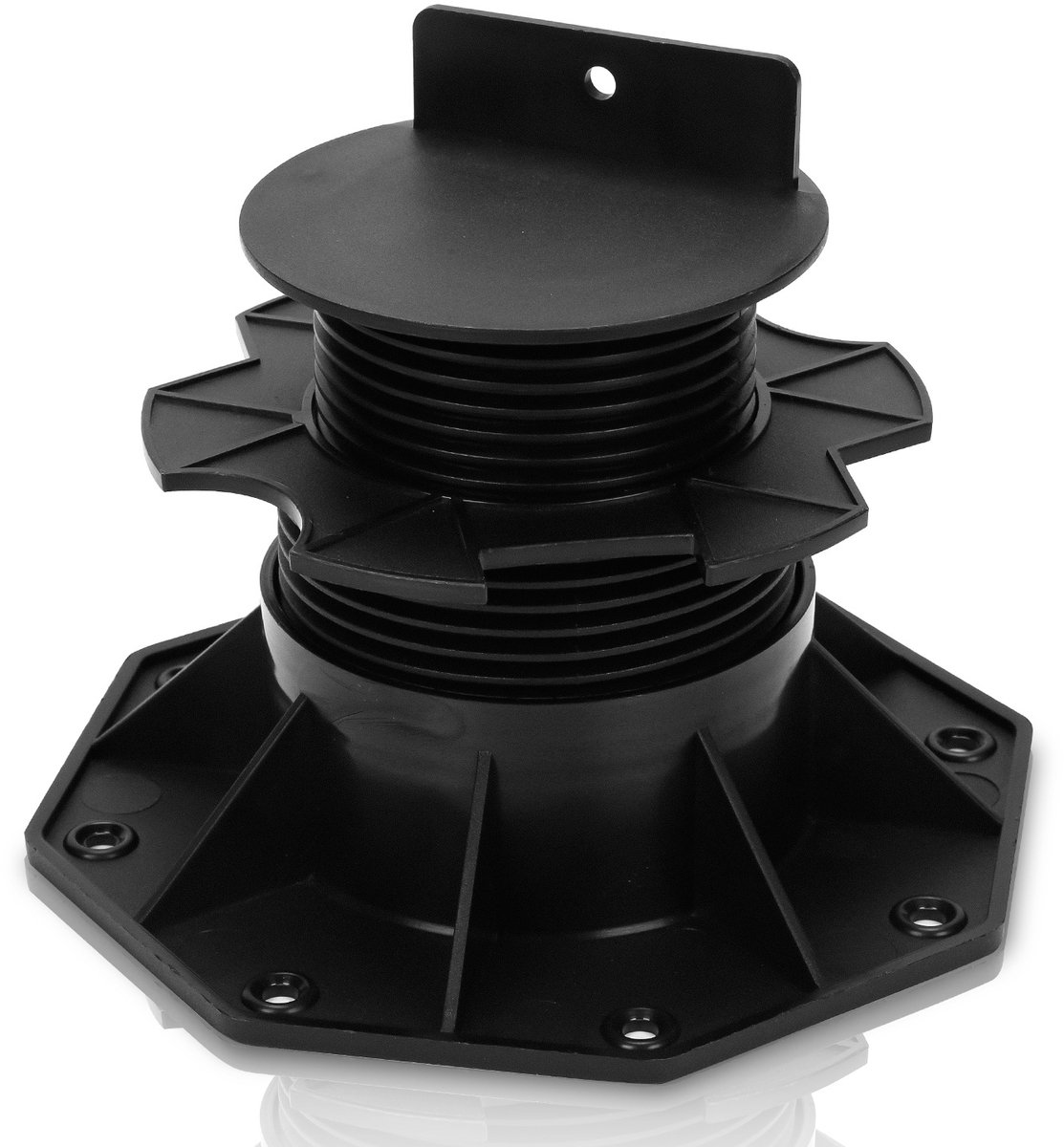 Verstelbare terrasdragers 60-140 mm - 50 stuks - Polypropyleen - Vlonderdrager in hoogte verstelbaar - Voor houten vlonders, WPC en terrastegels