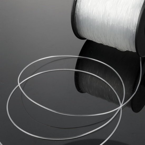 Doorzichtige Ophangdraad Voor Schilderijen - 0.8mm*200m Onzichtbare Visdraad - Monofilament Vislijn - Sterk Nylon Draad — afbeelding 4