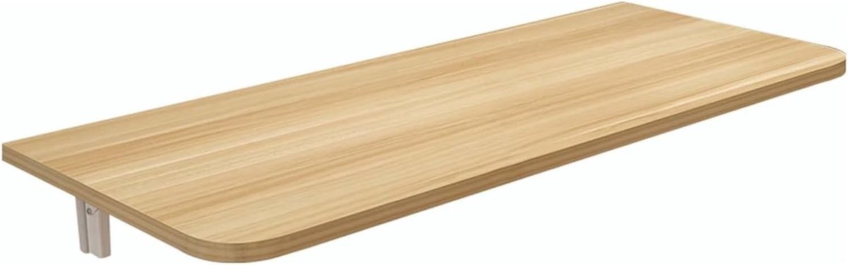 Wandbureau - Klaptafel Wandmontage - Ruimte Besparen - Opklapbaar met één klik - 50 x 40 cm - Houtkleur
