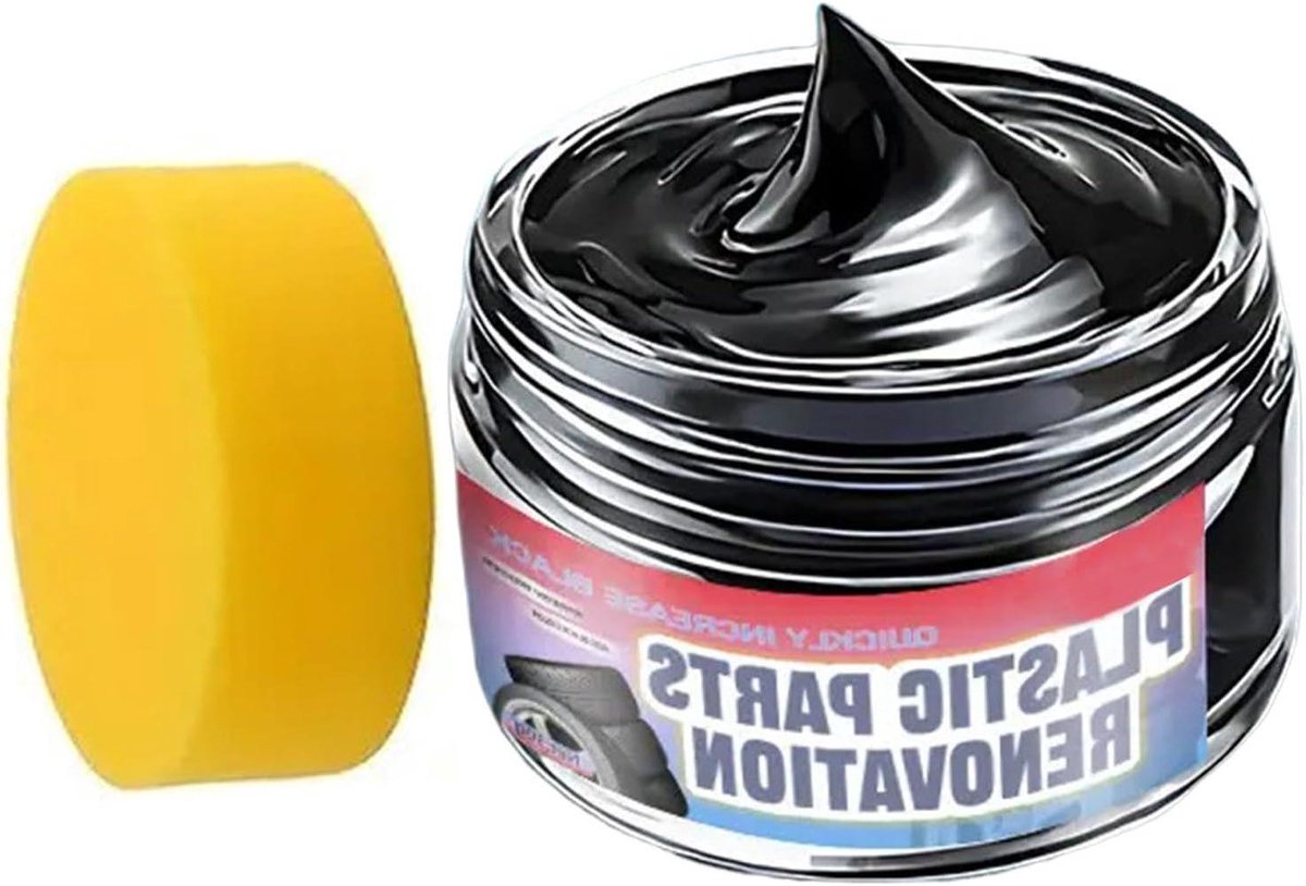 Trim Restorer - Coatingpasta Rubber Reparatie - Auto Onderhoud - Diepe Glans Vernieuwing - 50ml - Zwart