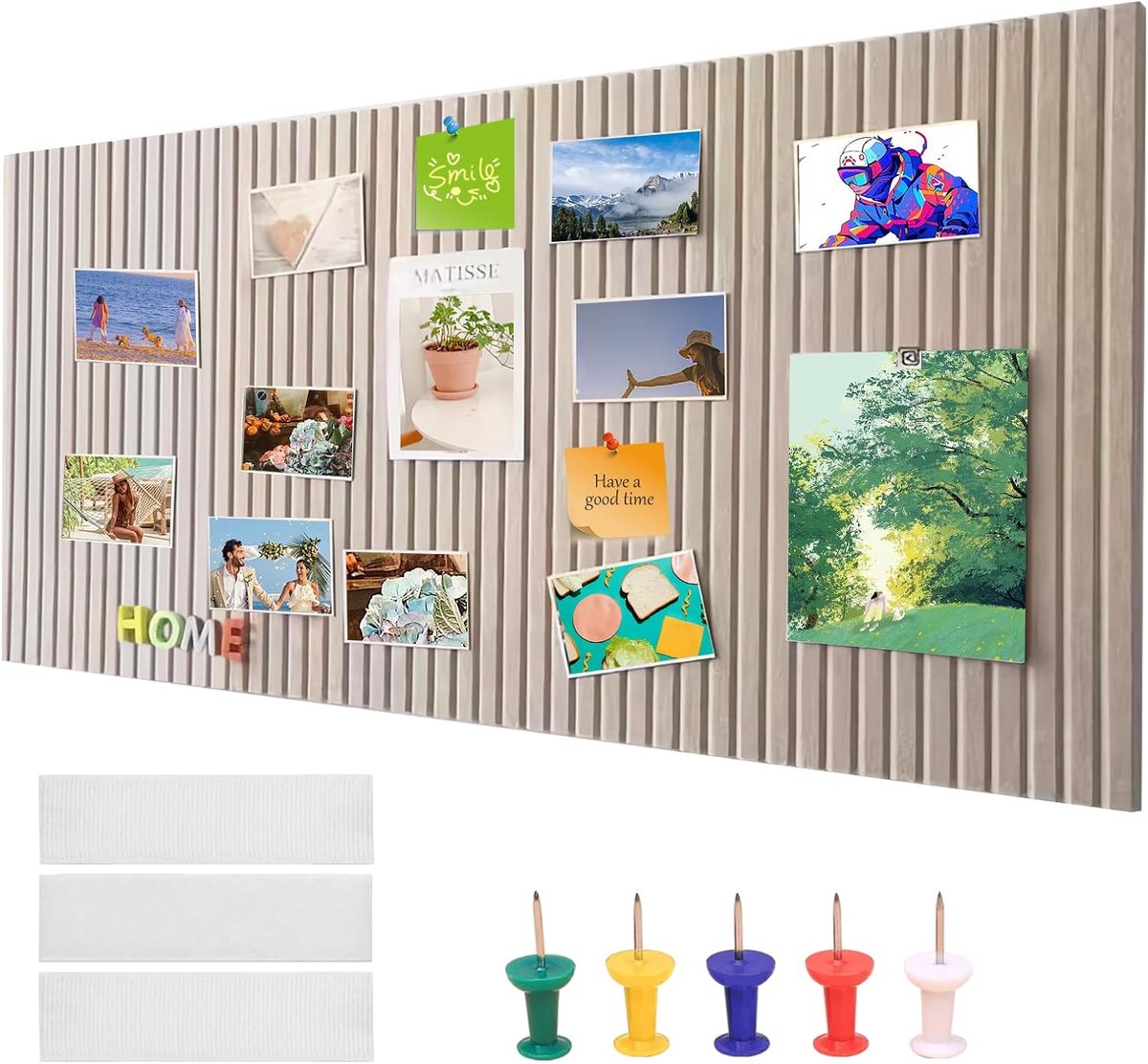 SnelShoppen - Kurkbord 60 x 40 cm Groot Zelfklevend Viltbord 1 cm Dikte voor Foto's, Aantekeningen Thuis, Kantoor