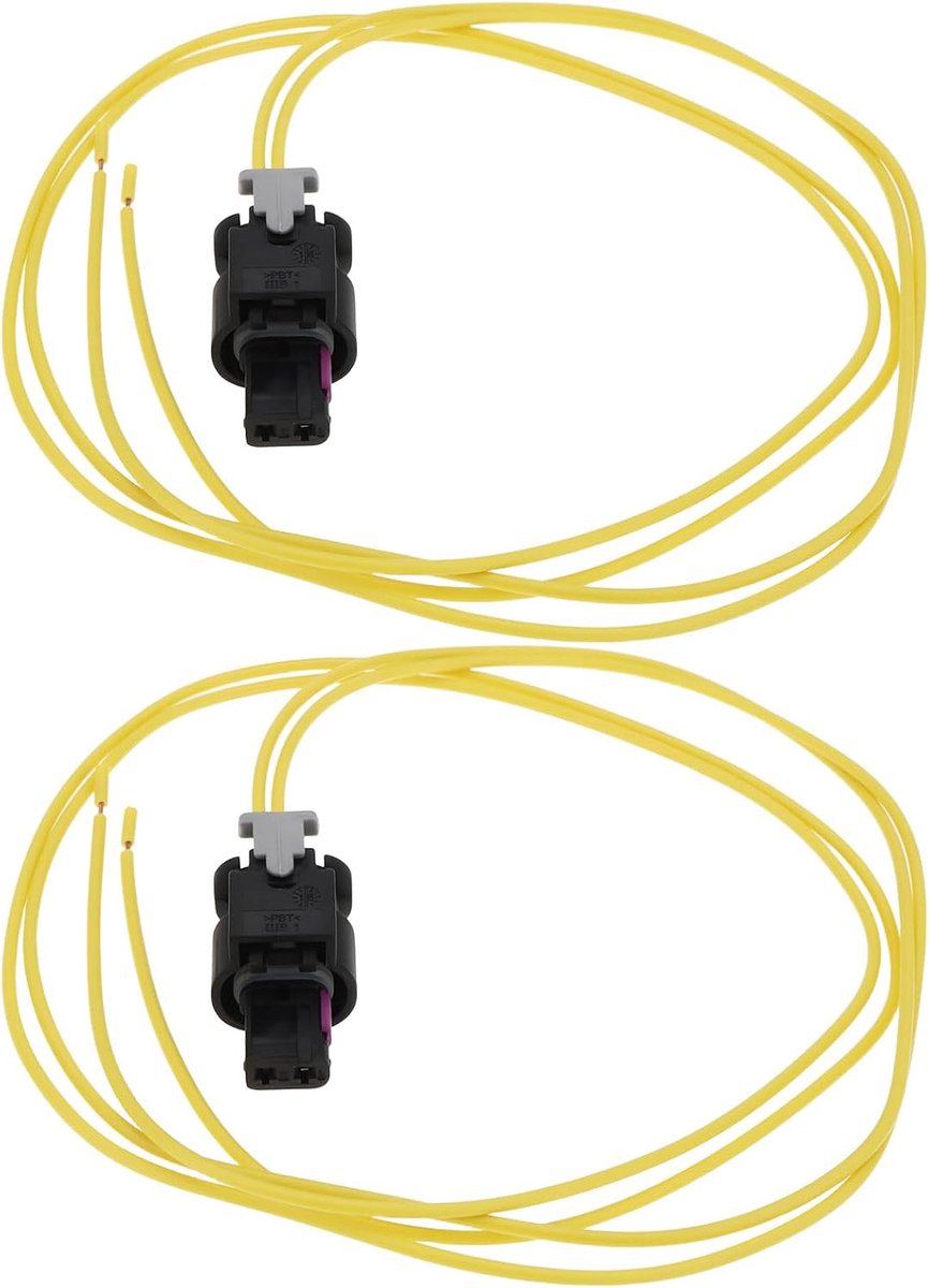 SnelShoppen - 2 stuks Auto Zijmarkeringslicht Pigtail Connector 60cm Draad Compatibel met Chrysler 300 2015-2022 - Volledige OEM-vervanging voor Perfe