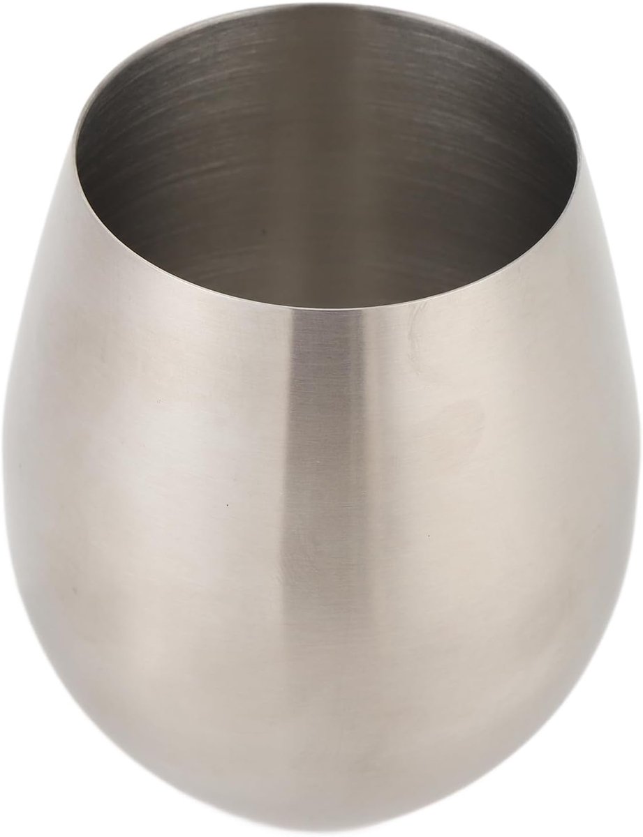 SnelShoppen - RVS Drinkbeker 570ml, Vaatwasserbestendig Metalen Wijnglas, Onbreekbaar Bourbon Whisky Koeler voor Buiten, Herbruikbaar, Perfect voor Ca