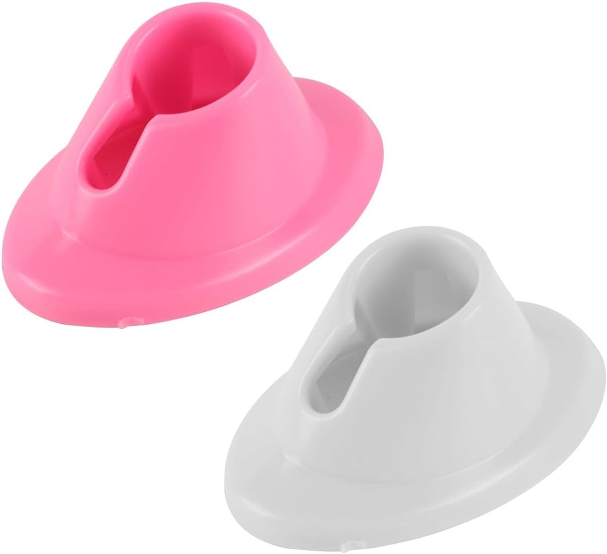SnelShoppen - 2-pack Zachte Rubber Nagellakhouders - Antislip Flessenstandaard voor Nagelkunst - Compacte Opbergoplossing voor Thuis, Salon en Reis
